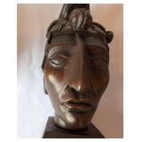 Set of 2 Hand-Carved African Wooden Sculptures