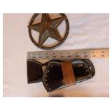 Vintage Western Toy Cap Gun Holsters and Texas Star Badge Collection