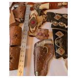 Vintage Western Toy Cap Gun and Holster Collection