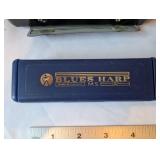 Collection of Hohner Chromonica and Blues Harp Harmonicas with Cases