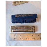 Collection of Hohner Chromonica and Blues Harp Harmonicas with Cases