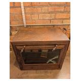 Antique Cast Iron Baking Oven with Glass Door and Patent Dates
