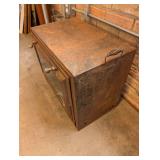 Antique Cast Iron Baking Oven with Glass Door and Patent Dates