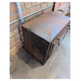 Antique Cast Iron Baking Oven with Glass Door and Patent Dates