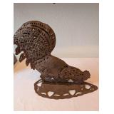 Rustic Metal Rooster Silhouette Wall Decor, 20 Inch Tall
