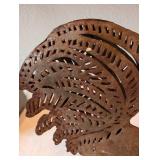 Rustic Metal Rooster Silhouette Wall Decor, 20 Inch Tall