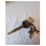 Native-Themed Pipe, Quartz Rock, and Vintage Fishing Lure Set