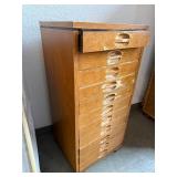 Apothecary Cabinet - Vintage 11-Drawer Wooden Drawer Chest