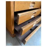 Apothecary Cabinet - Vintage 11-Drawer Wooden Drawer Chest