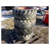 4 Skidsteer Tires & Rims