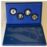 2014 50th Anniversary Kennedy Half Dollar - 4 Coin Set (Reverse Proof, Proof, Enhanced Uncirculated, Uncirculated) - original package with COA