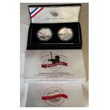 2022 Negro League Soul of Baseball SILVER Dollar Coin and Jackie Robinson Siver Medal Set - 2 coins - original package with COA