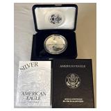 1996 P-American Eagle One Ounce Proof SILVER Bullion Dollar Coin - original package with COA