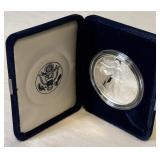 1996 P-American Eagle One Ounce Proof SILVER Bullion Dollar Coin - original package with COA