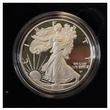 2022 W-American Eagle One Ounce Proof SILVER Bullion Dollar Coin - original package with COA