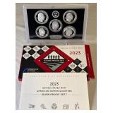 2023 American Women Quarters SILVER Proof Set - 5 coins - original package with COA