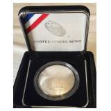 2104 National Baseball Hall of Fame Proof SILVER Dollar - original package with COA