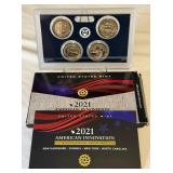 2021 American Innovation $1 Coin Reverse Proof Set - 4 coins - original package with COA