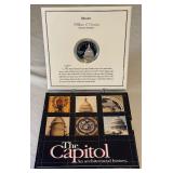 1994 US Capitol Commemorative Proof SILVER Dollar - original package with COA