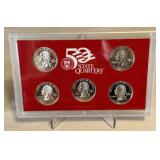 2003 SILVER Proof Set (10 coins) - original package with COA (1 error/1 correct)