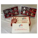 2005 SILVER Proof Set (11 coins) - original package with COA