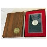 1971 S-Eisenhower Proof SILVER Dollar - original package with COA