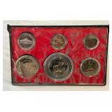1979 Proof Set (6 coins) - No external case, water/fire damage evident