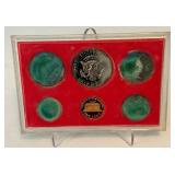 1981 Proof Set (6 coins) - No external case, significant fire damage evident