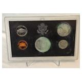 1983 Proof Set (5 coins) - No external case, fire damage evident