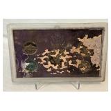 1988 Proof Set (5 coins) - No external case, fire damage evident