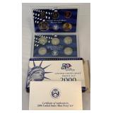 2000 Proof Set (10 coins) - original package with COA