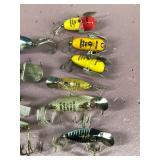 Lot of 10 Collectible Heddon Fishing Lures - see description for more info