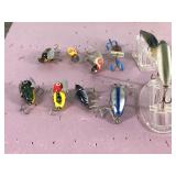 Lot of 10 Collectible Heddon Fishing Lures - see description for more info