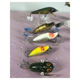 Lot of 10 Collectible Heddon Fishing Lures - see description for more info