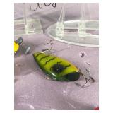 Lot of 10 Fishing Lures - Pico Perch - South Bend Optic - Texas Shad - Aquasonic Chatterbox & More