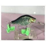 Lot of 10 Bagley Fishing Lures Shaped Like Crappies and Sunfish