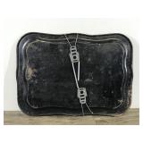 Vintage Coca Cola Fondue Cheese Party Black Metal Tv Serving Tray