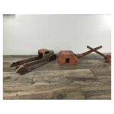 Vintage Metal Toy Truck & Metal Excavator