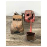 Vintage Metal Toy Truck & Metal Excavator