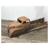 Vintage Metal Toy Truck & Metal Excavator