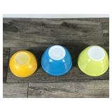 3 - Vintage Bowls - 2 Pyrex and 1 Fire-King