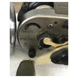 2 Fishing Reels - Fishing Rod & Metal Fish Basket