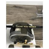 2 Fishing Reels - Fishing Rod & Metal Fish Basket