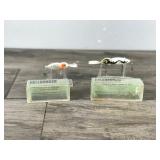 2 - Collectible Whopper Stopper Hellbender Fishing Lures in Plastic Boxes