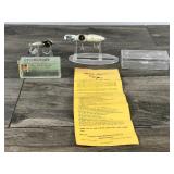 Whopper Stopper Hellbender & Martin Lizzard Fishing Lures in Plastic Boxes