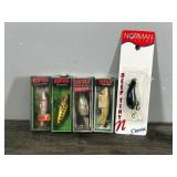 Lot of 5 Fishing Lures in Original Packages - see description for more info