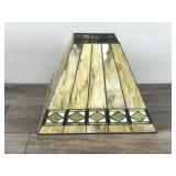 Vtg Tiffany Style Art & Craft Mission Stained Slag Glass Lamp Shade