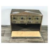 Vintage Storage Cabinet Tea, Sugar, Flour and Bread Box