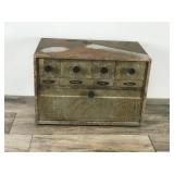 Vintage Storage Cabinet Tea, Sugar, Flour and Bread Box