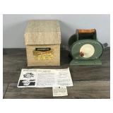 Vintage Johnson Hand Crank Card Playing Shuffler with Instructions & Box  - Model 5-P